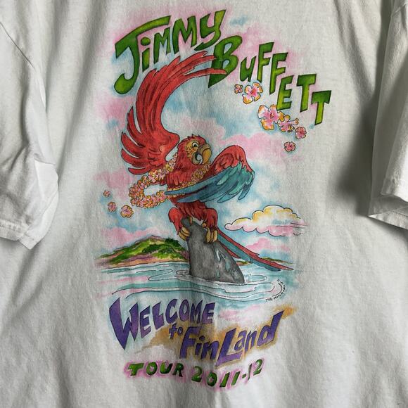 Jimmy Buffett Welcome to Finland Tour 2011 Tee Shirt Unisex XL Pure Cotton - Picture 3 of 12